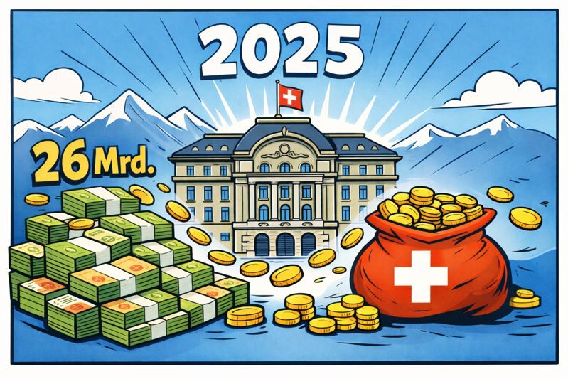 SNB hat 2025 26 Milliarden Franken Gewinn erzielt