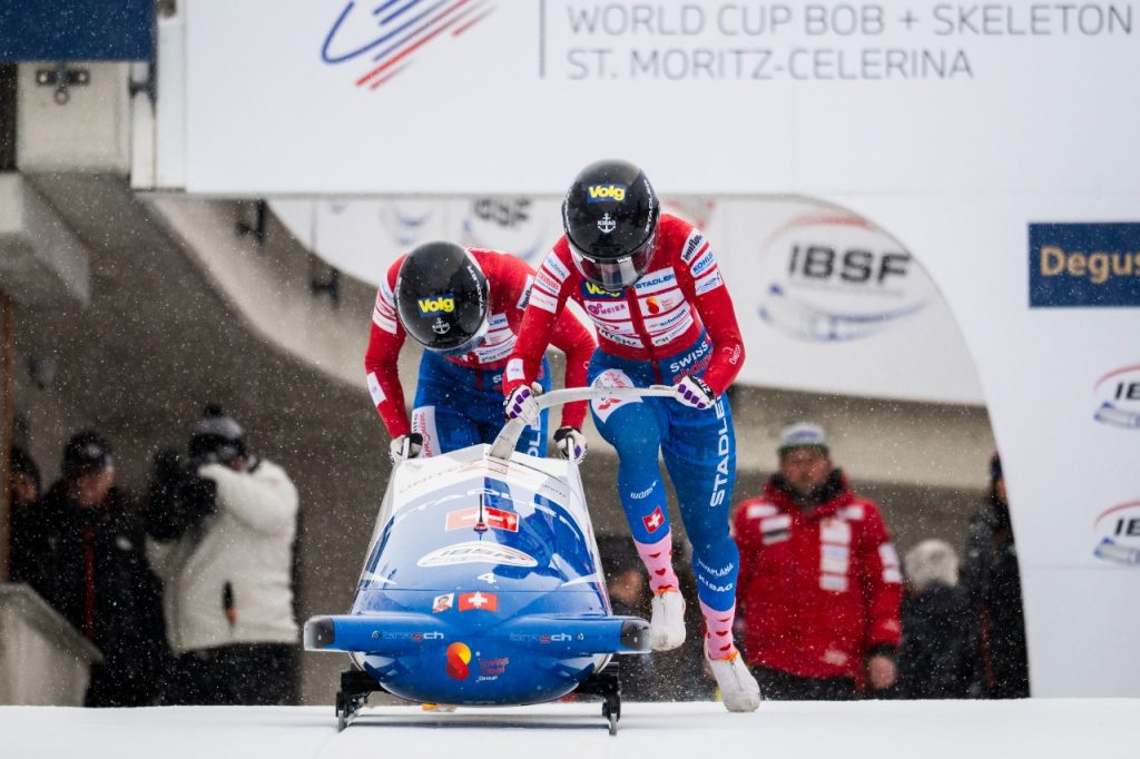 Melanie Hasler mit Nadja Pasternack auch im Zweierbob Europameisterin