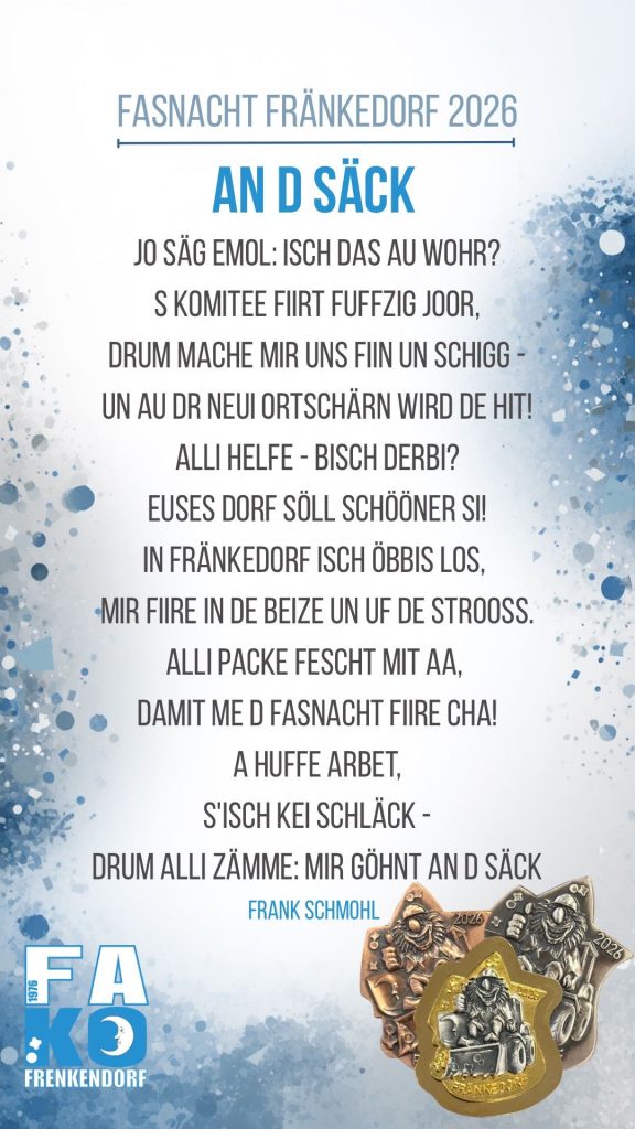 «An d Säck»: Das ist die Plakette der Fasnacht Frenkendorf