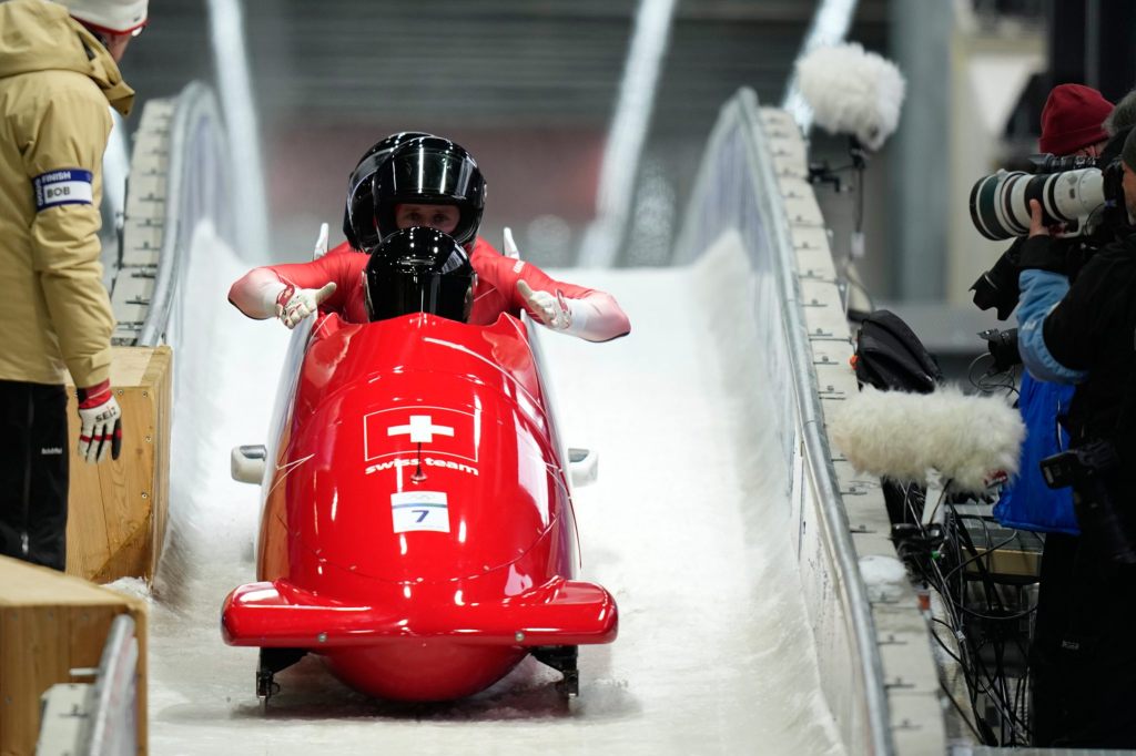 Die Schweizer Bobfahrer gewinnen Bronze im Viererbob