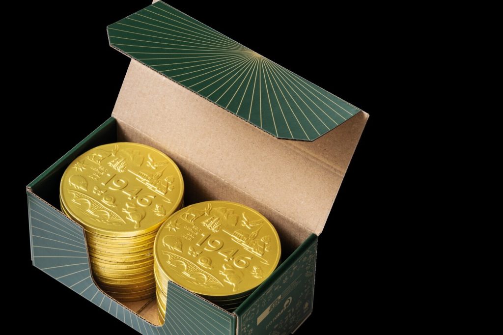 Schoggitaler wird 80 Jahre alt und erhält ein neues Design